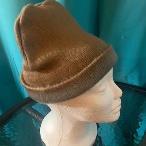 Soft Gray & Soft Cocoa Brown Brand New Beanie Cap from The Highlands of Ecuador